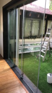 Telescopic sliding door